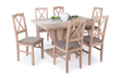 Kép 1/9 - Dorka asztal Nilo székekkel | 6 személyes étkezőgarnitúra