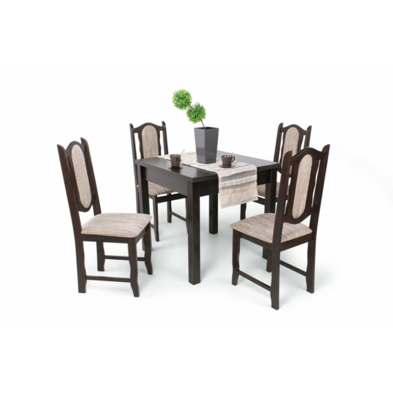 Berta asztal Lina székekkel | 4 személyes étkezőgarnitúra
