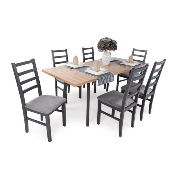 Tiffany  asztal - Niki székekkel 6 személyes étkezőgarnitúra