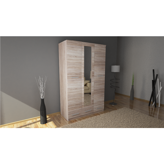 Frimon gardrób 120 cm, sonoma tölgy