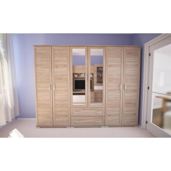 Bern keterléces gardrób - 270 cm sonoma tölgy színben