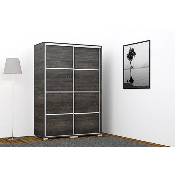 Borneo tolóajtós gardrób 120 cm széles canterbury színben