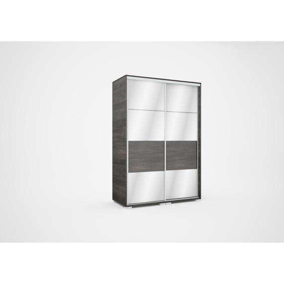 Mirror tolóajtós gardrób140 cm széles