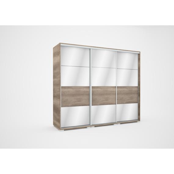 Mirror tolóajtós gardrób 239 cm széles