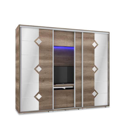 Diamond TV-s gardrób 239 cm széles