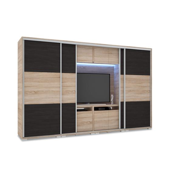 Lux TV-s gardrób 318 cm széles