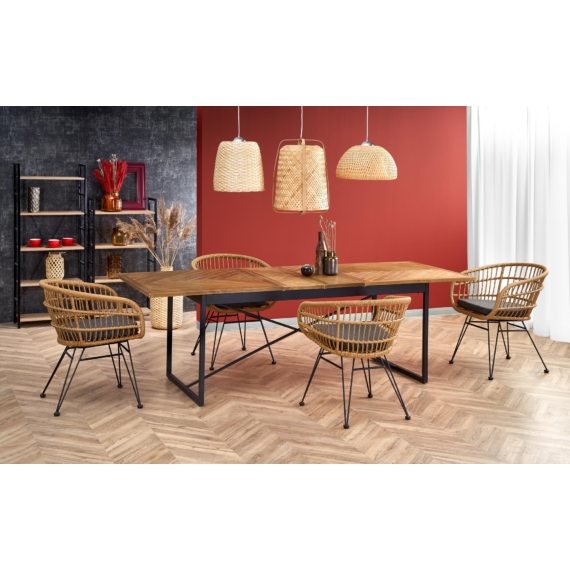 Alvaro asztal, K456 székekkel | 4 személyes étkezőgarnitúra