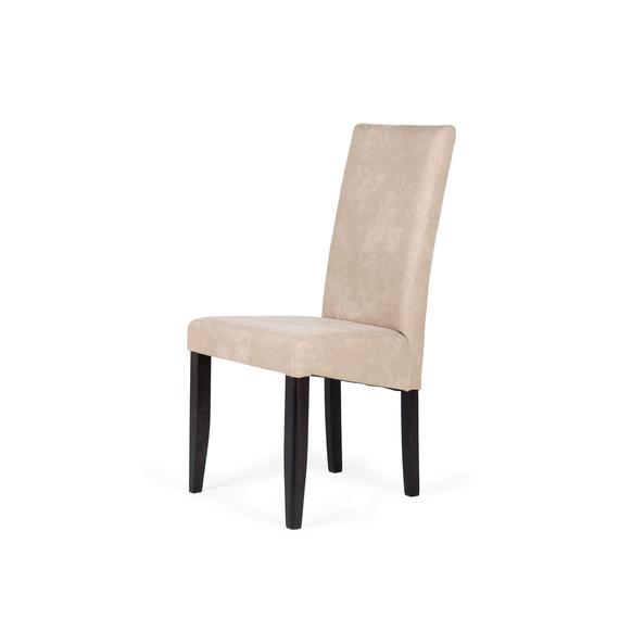 berta elegant szék beige-wengeszínben
