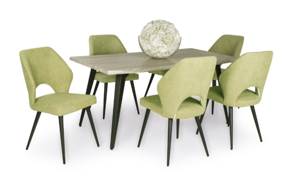 Tina asztal Aspen székekkel | 6 személyes étkezőgarnitúra