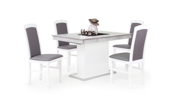 Flóra asztal Barbi székekkel | 4 személyes étkezőgarnitúra