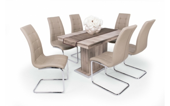Flóra asztal Emma székekkel, 6 személyes étkezőgarnitúra