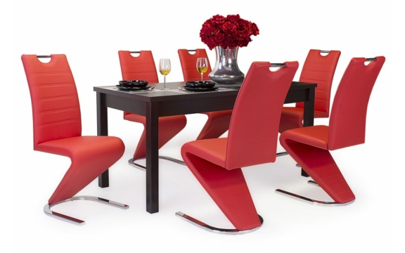 Berta asztal Lord székekkel, 6 személyes étkezőgarnitúra