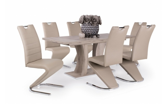 Bella asztal Lord székekkel, 6 személyes étkezőgarnitúra