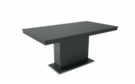 Flóra 160cm-es asztal magasfényú antracit