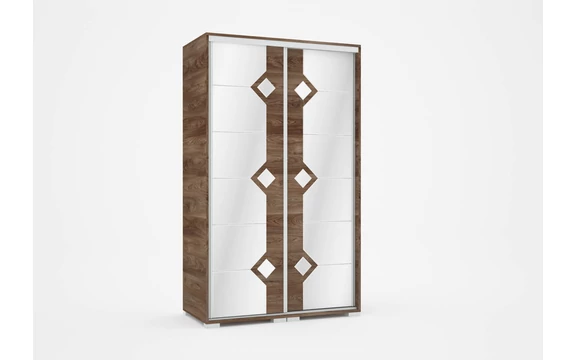 Diamond tolóajtós gardrób120 cm széles