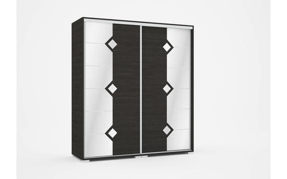 Diamond tolóajtós gardrób 180 cm széles