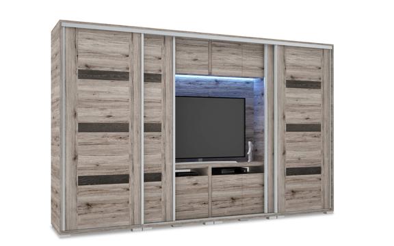 Capri TV-s gardrób 318 cm széles