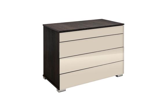 Bond magasfényű 4 fiókos komód canterbury-beige színben