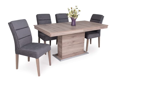 Flóra asztal Inez székekkel - san remo színben