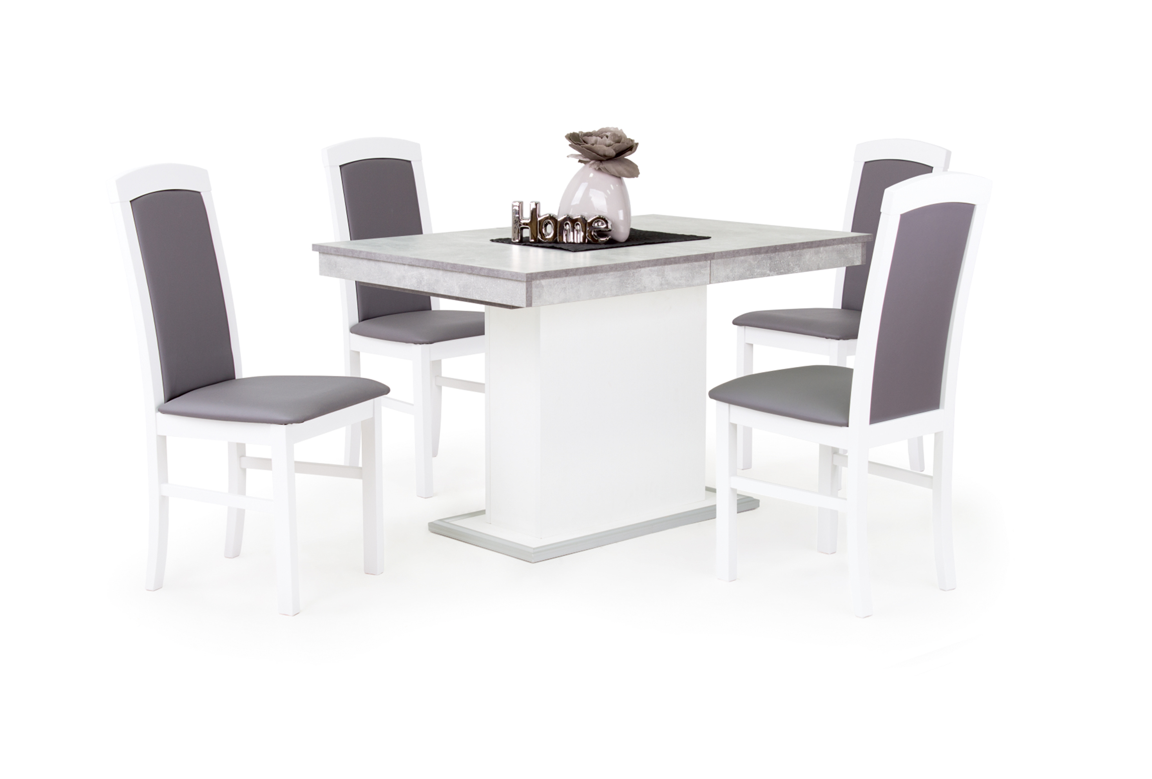 Flóra asztal Barbi székekkel | 4 személyes étkezőgarnitúra