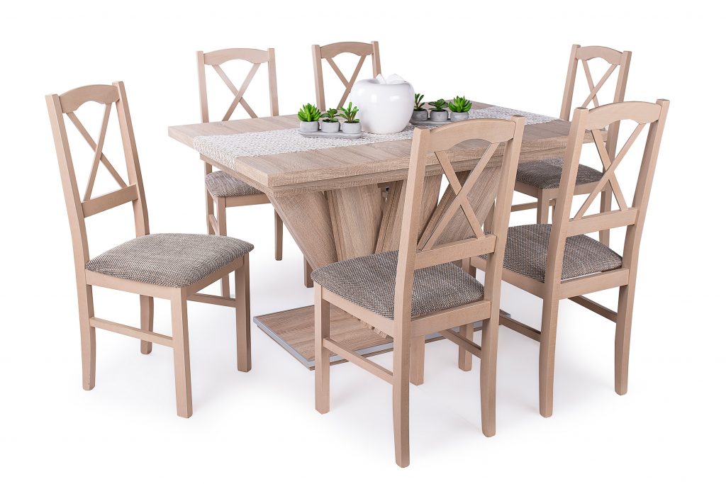 Dorka asztal Nilo székekkel | 6 személyes étkezőgarnitúra