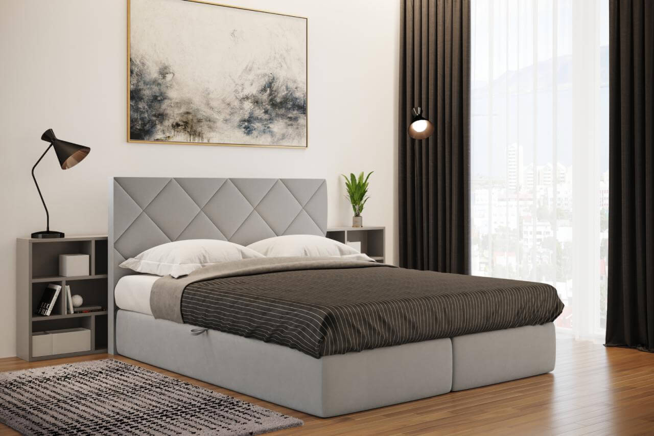 Nerva boxspring ágy - fedőmatraccal | 180x200 cm