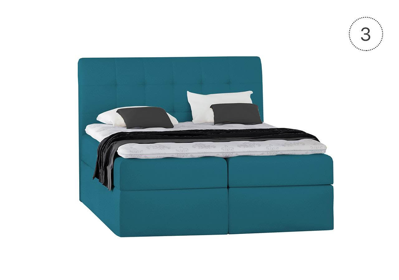 TYP50  boxspring ágy - fedőmatraccal | 160x200 cm
