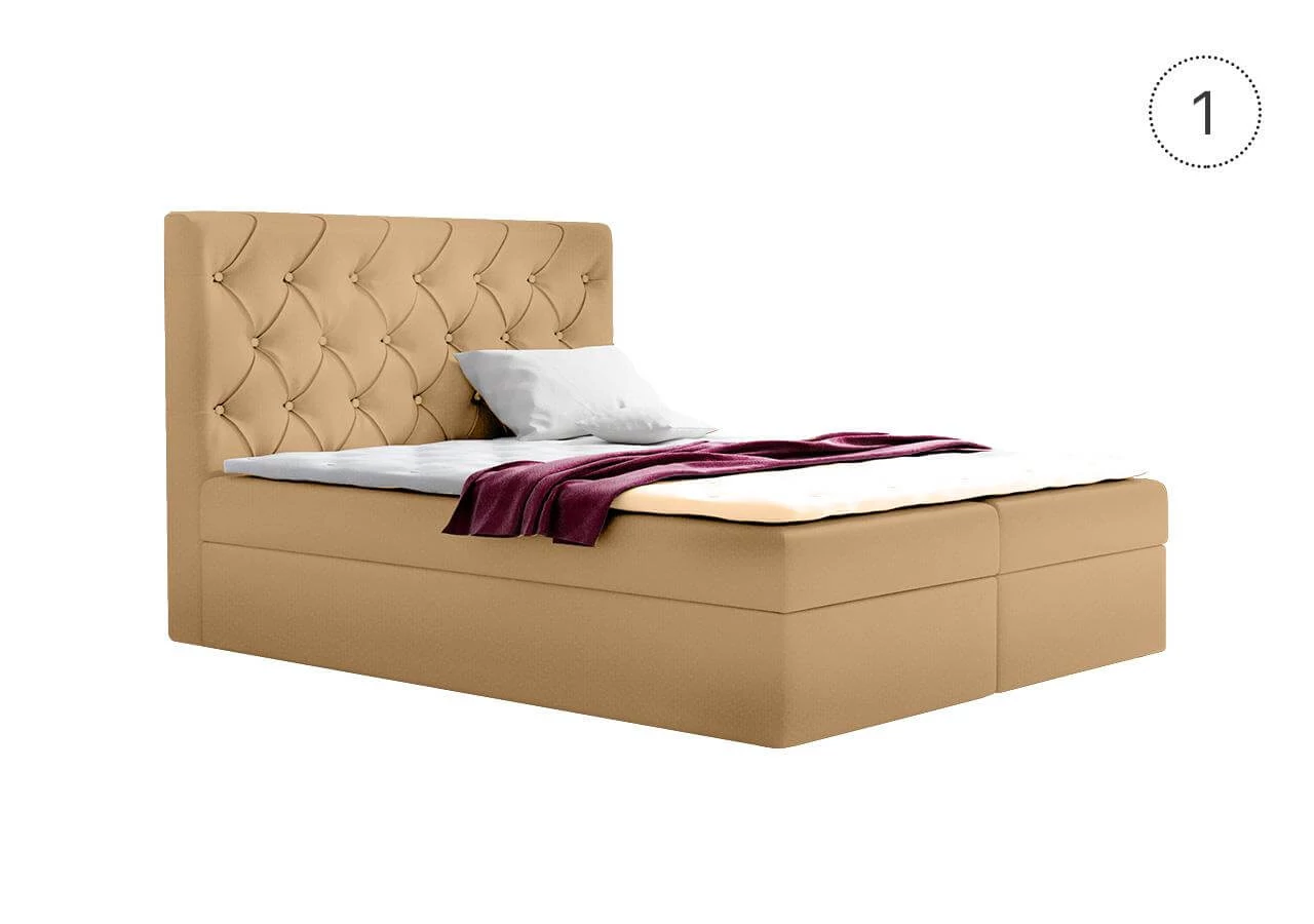 TYP56  boxspring ágy - fedőmatraccal | 180x200 cm