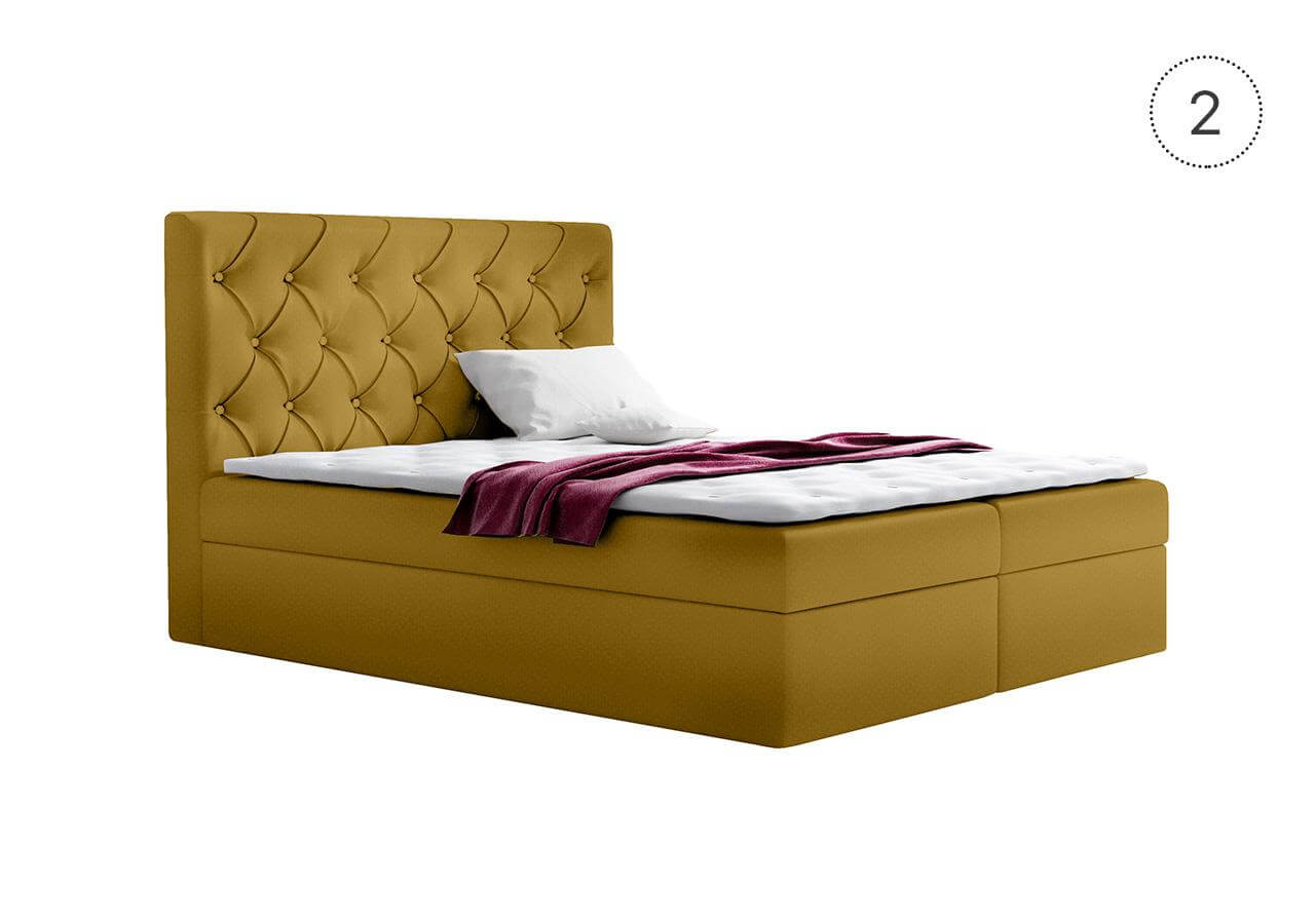 TYP56  boxspring ágy - fedőmatraccal | 180x200 cm