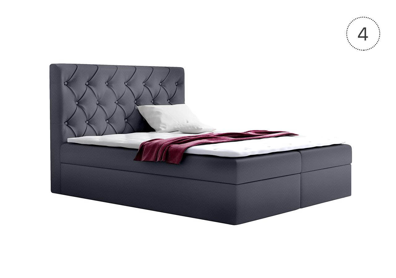 TYP56  boxspring ágy - fedőmatraccal | 160x200 cm