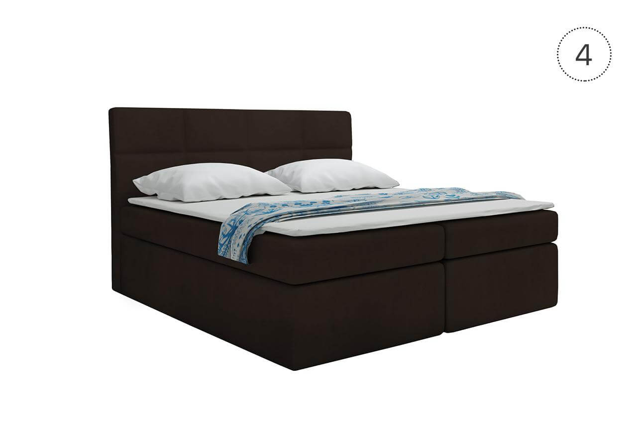 TYP57  boxspring ágy - fedőmatraccal | 180x200 cm