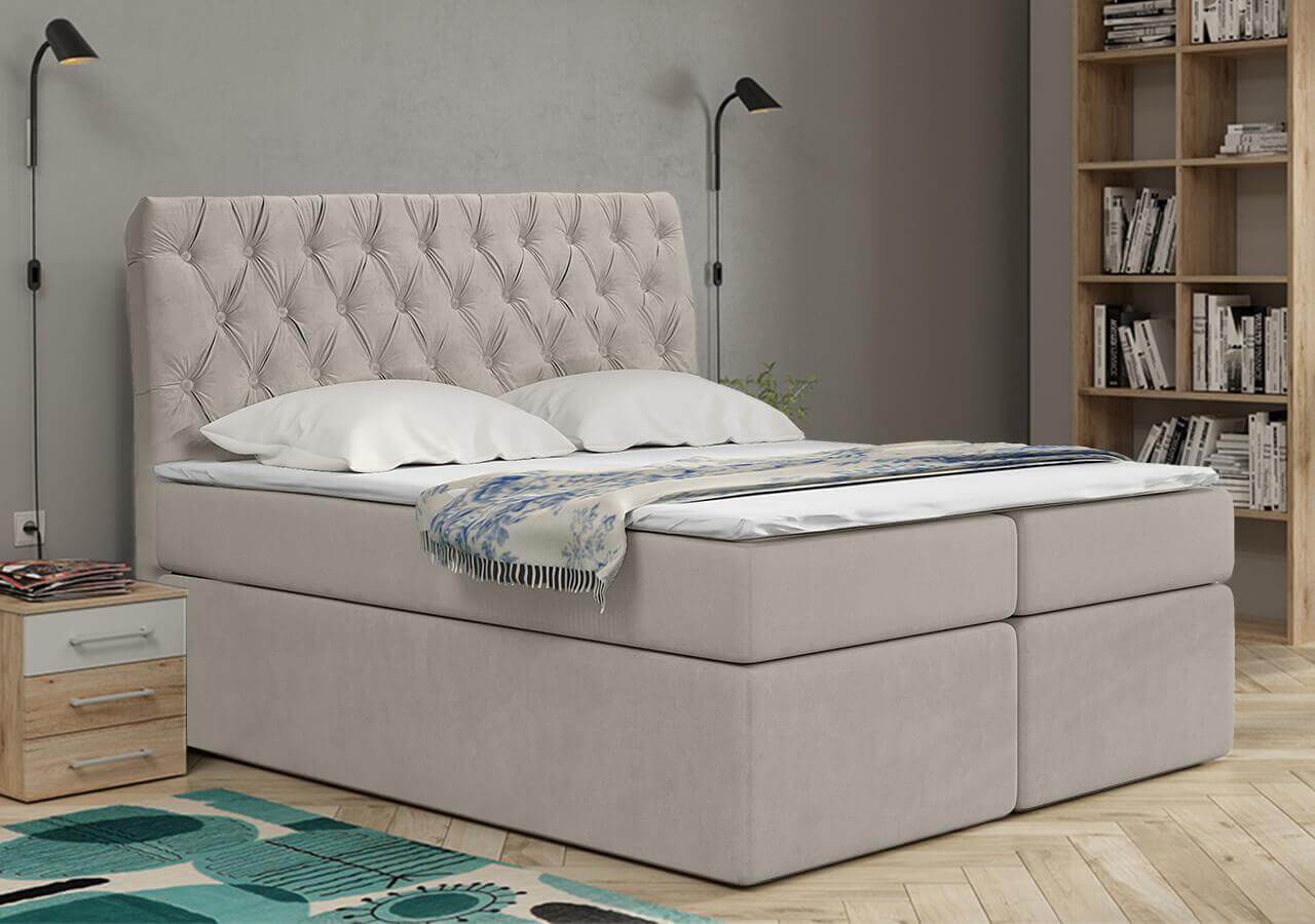 TYP58  boxspring ágy - fedőmatraccal | 140x200 cm