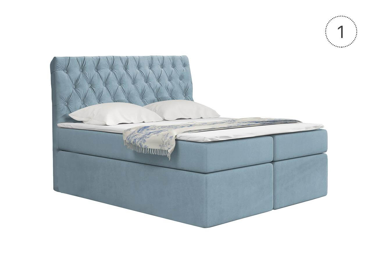 TYP58  boxspring ágy - fedőmatraccal | 180x200 cm