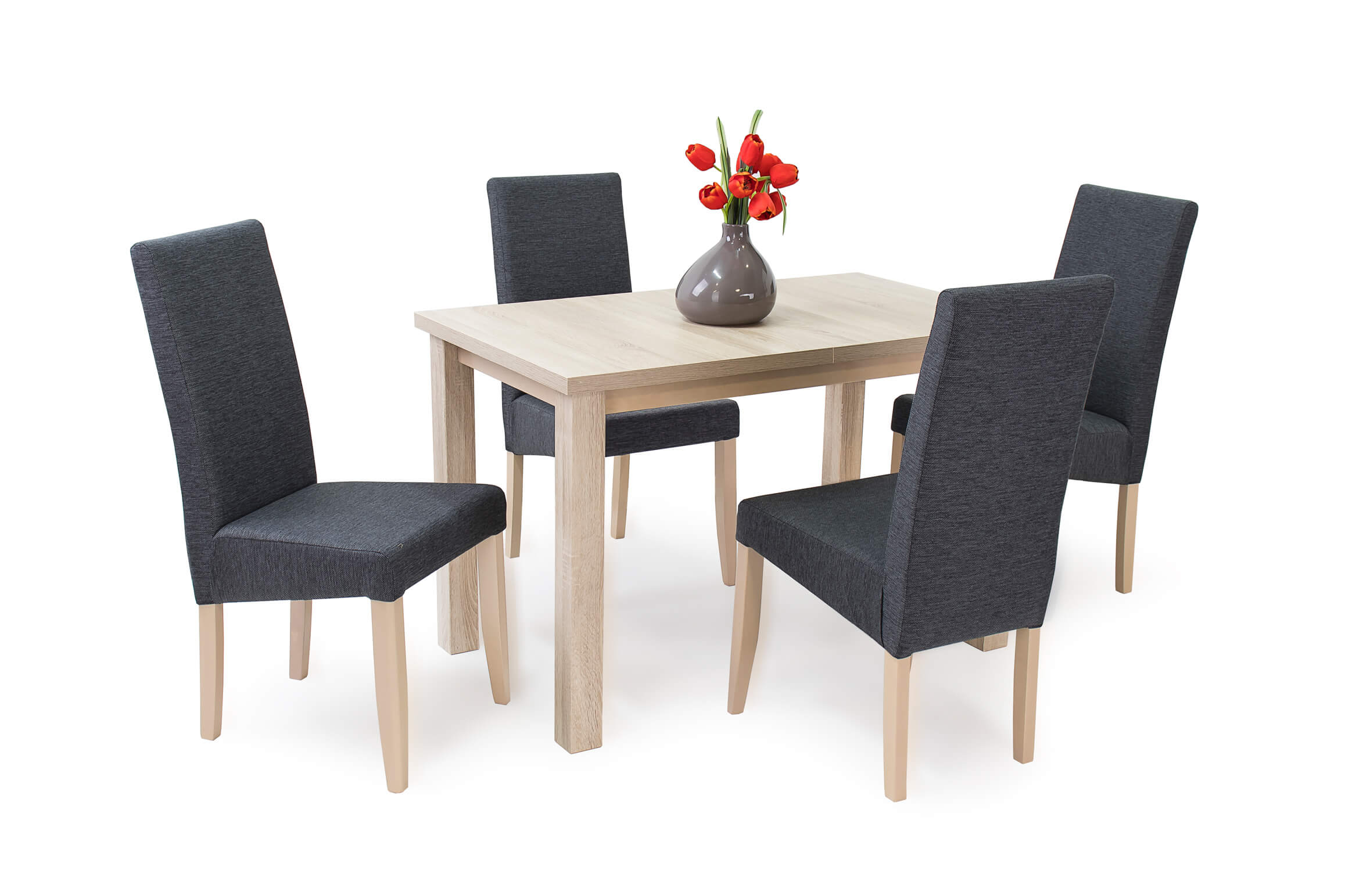 Berta asztal Berta lux székekkel | 4 személyes étkezőgarnitúra